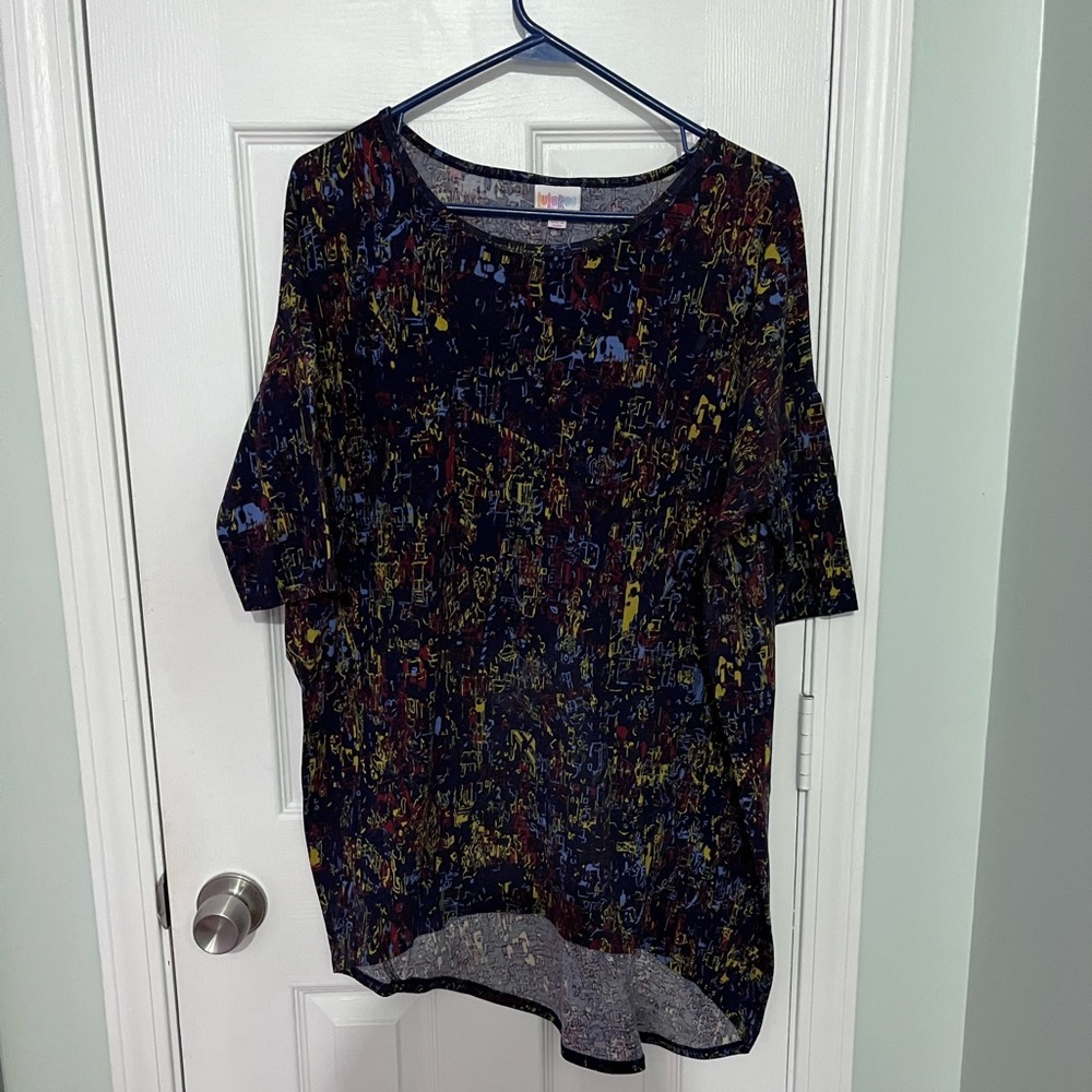 LuLaRoe Multicolor Abstract Women's Top